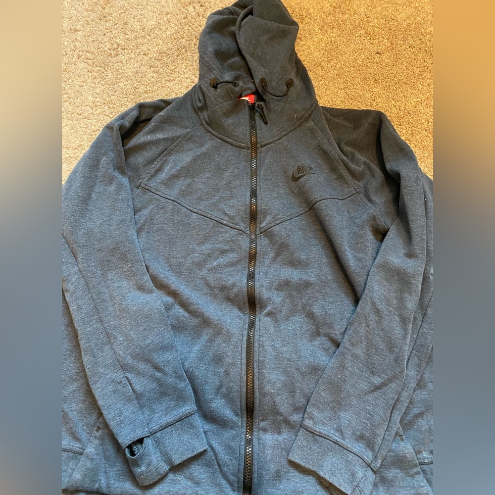 Navy Nike Zip Up Hoodie